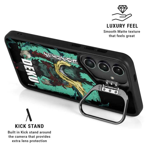 My Hero Academia Dark Deku Season 6 Galaxy S25 Kickstand Case